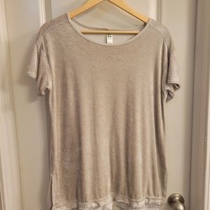 Green Tea Velvet Like Shirt